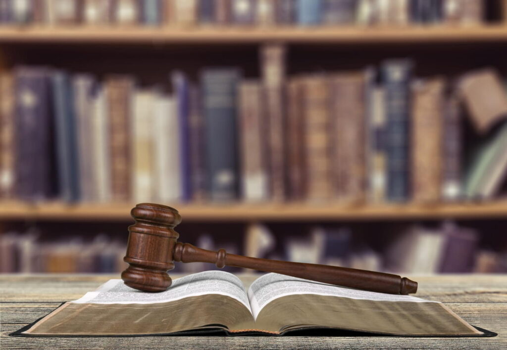 gavel on a criminal law book